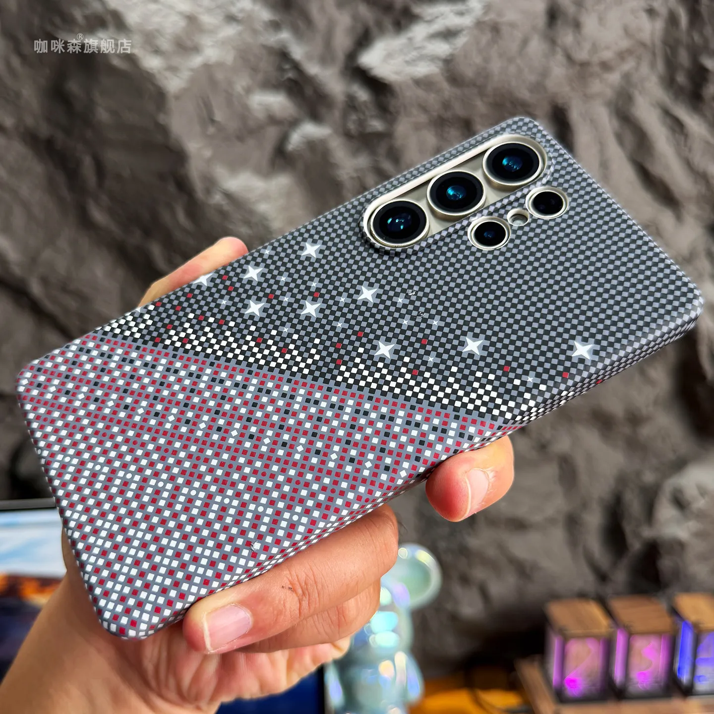 Case For Samsung Galaxy S26 Ultra New Kevlar Texture Built-in Magnetic Attraction Skin-friendly Drop-resistant Cover Funda