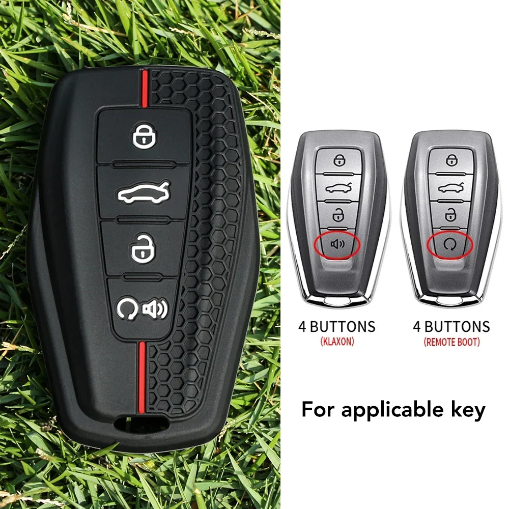 حافظة مفاتيح من السيليكون سلسلة حامل لجيلي أوكافانجو كولراي أطلس مونجارو توجيلا إمجراند GT S بروتون X50 X70 #2