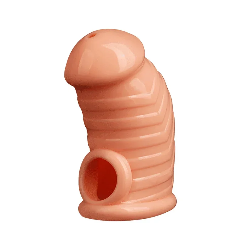 Soft Male Chastity Cage Scrotum Bondage Cock Ring Sex Penis Rings Chastity Device Sex Toys for Man Lock Penis Sleeve Cock Cage