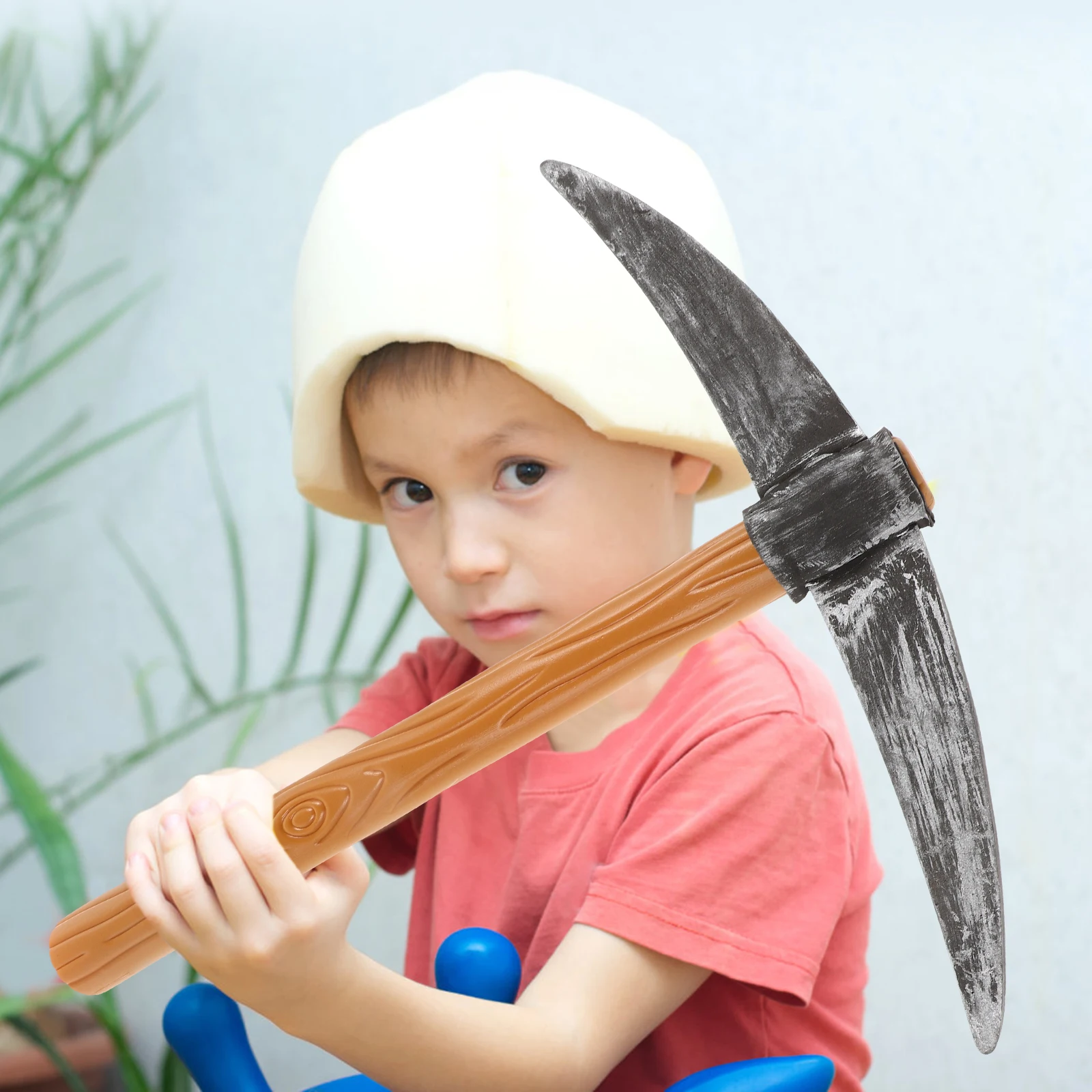 

2pcs Creative Pickaxe Stage Performance Prop Fancy Dress Costume Accessory Decorative Fake For Carnival Party Festival