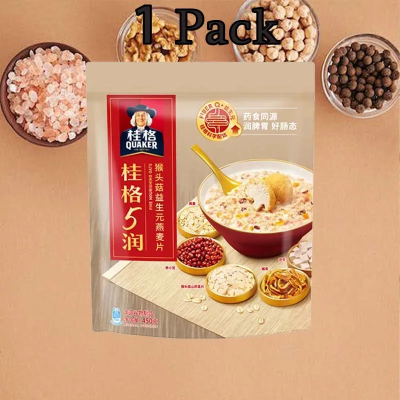 QUAKER ข้าวโอ๊ตสําเร็จรูปผสม 18.29 ออนซ์ (518 ก.)*1 แพ็ค อาหารเช้าทันทีเพื่อความเมื่อยล้า ไม่ต้องปรุงอาหาร เปลี่ยนอาหาร