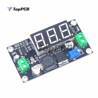 LM2596 XH-M136 adjustable voltage reduction module DC power supply digital green display DC-DC wide voltage