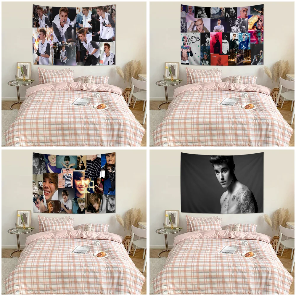 Fashion Justin Bieber Hanging Bohemian Tapestry Hanging Tarot Hippie Wall Rugs Dorm Home Decor