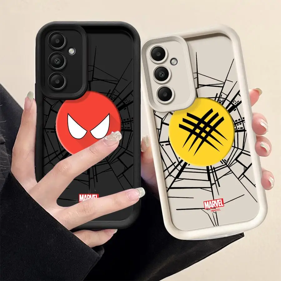 Funda de teléfono con logotipo de Los Vengadores de Marvel para Samsung Galaxy A12 A13 A14 A22 A23 A24 A32 A33 A34 TPU suave