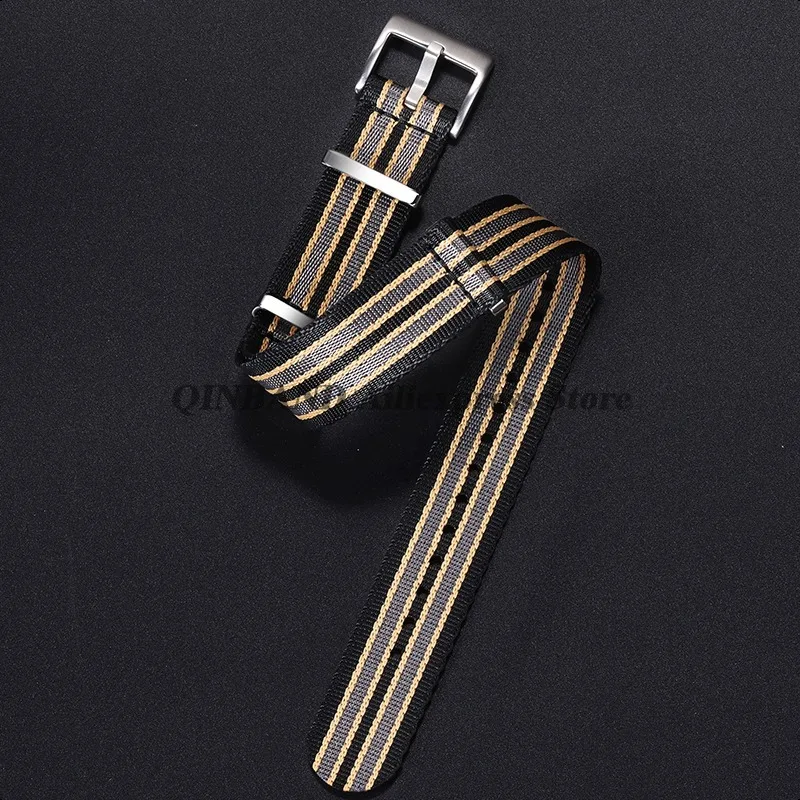 Nylon Watchbands for Omega 007 for Seamaster 300 60s French Army Watch Straps 20mm Canvas Replacement Bracelets Sport Wristbelts
