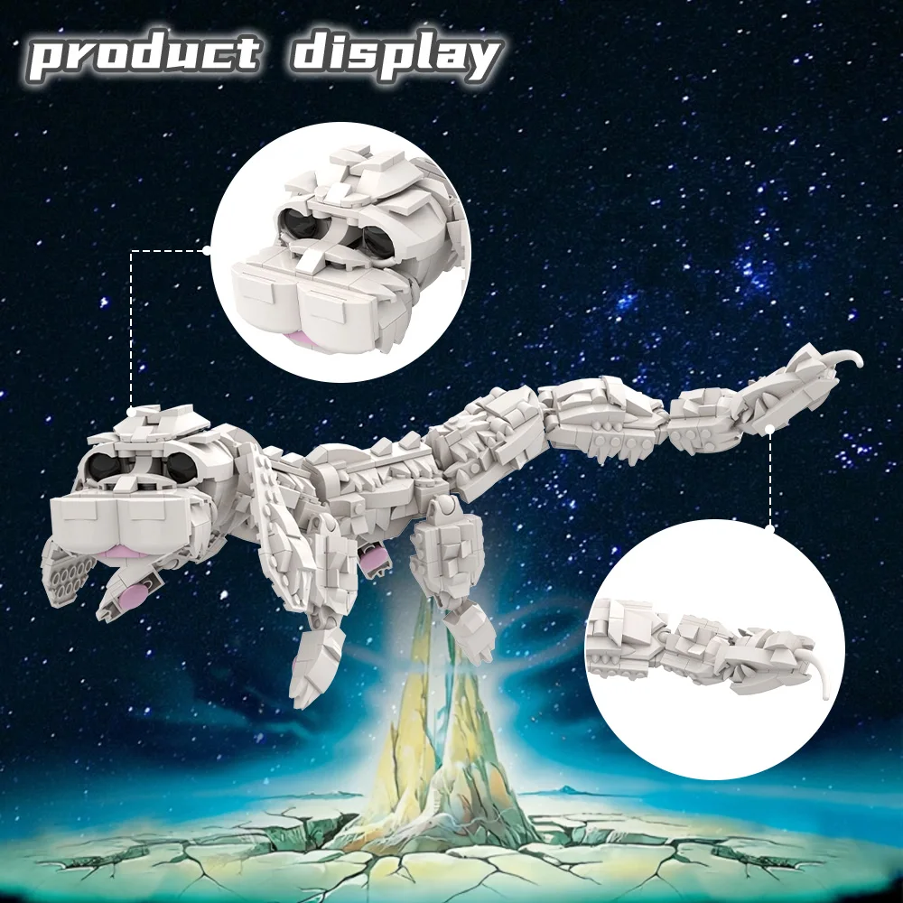 MOC Film Het Neverending verhaal Falkor Skelet Bouwstenen Model Westerse Legendarische Draak Bricks Gemonteerd Speelgoed KINDEREN Gift