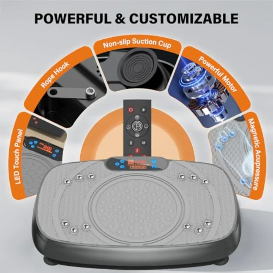 Trilplaat Oefenmachine: Gewichtsverlies en Lymfedrainage Trilplaten Hele Lichaamstraining Beeldhouwen Platform voor