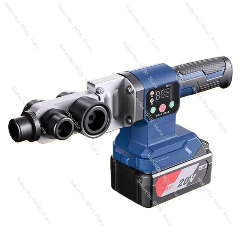 Premium Cordless Pipe Fusion Welder Rechargeable Hot Melt Machine for Water Pipe Jointing Home Plumbing Electrical Engineering