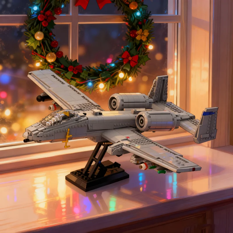 

2028 шт. MOC A Thunderbolt II модель бородавок строительные блоки строительные игрушки рождественские подарки DIY образование творческая идея