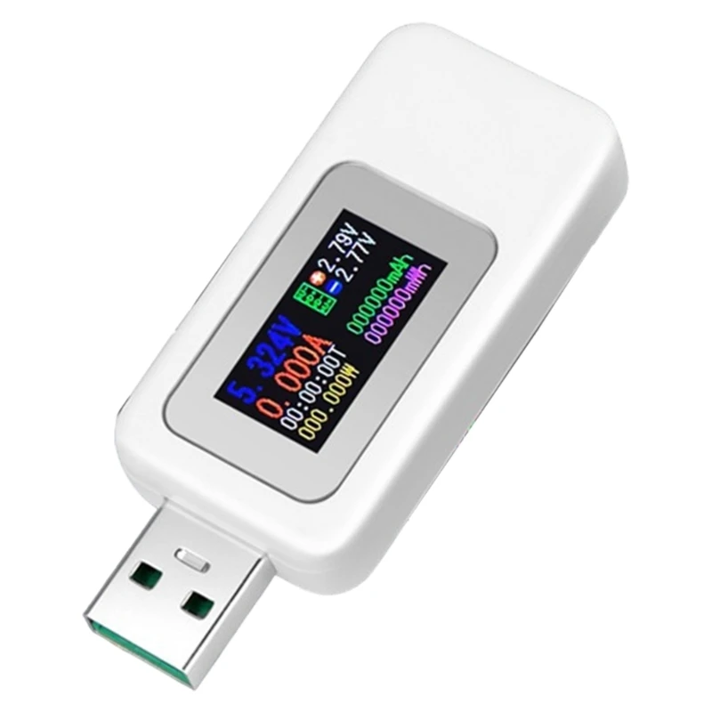 Tester USB per misuratore potenza USB 4-30V 0-6.5A Tester multimetro per schermo LCD