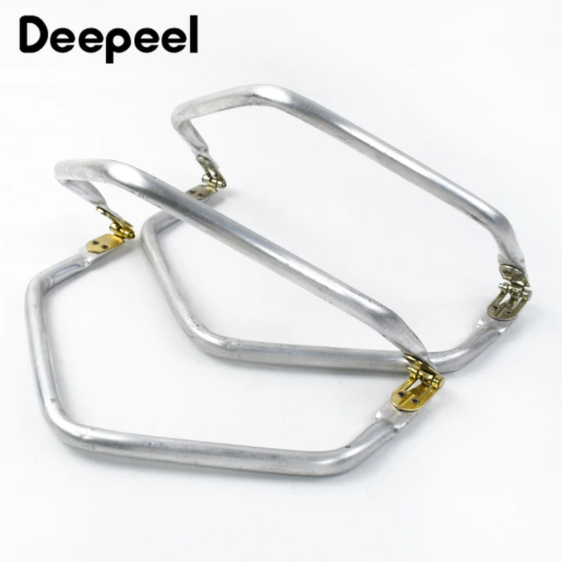 2/5Pc Deepeel 22cm Mouth Gold bag buckle Metal Purse Frame Handle Clad Aluminum Tube Handbag Kiss Clasp Hardware Accessories