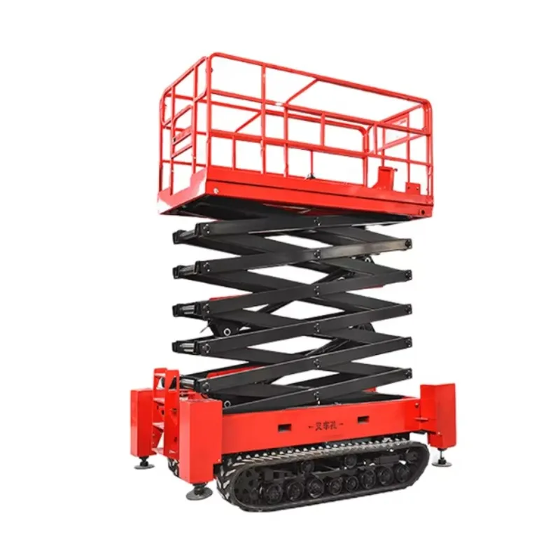 Electric Scissor Lift Table YuGong Mini Crawler Hydraulic Articulated Lift Platform 16m Height Safety for Outdoor Construction