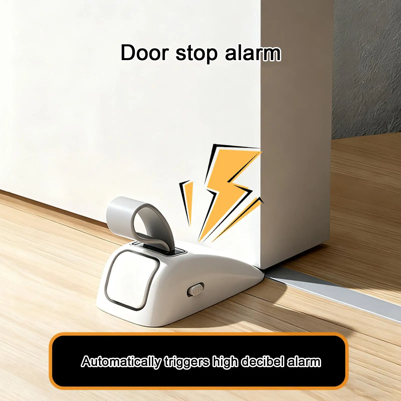Door Wedge Alarm Hotel Safety Theft Protection Stoppers Safety Door Stop Alarm For Home Hotel Apartment Dormitory Farmhouse