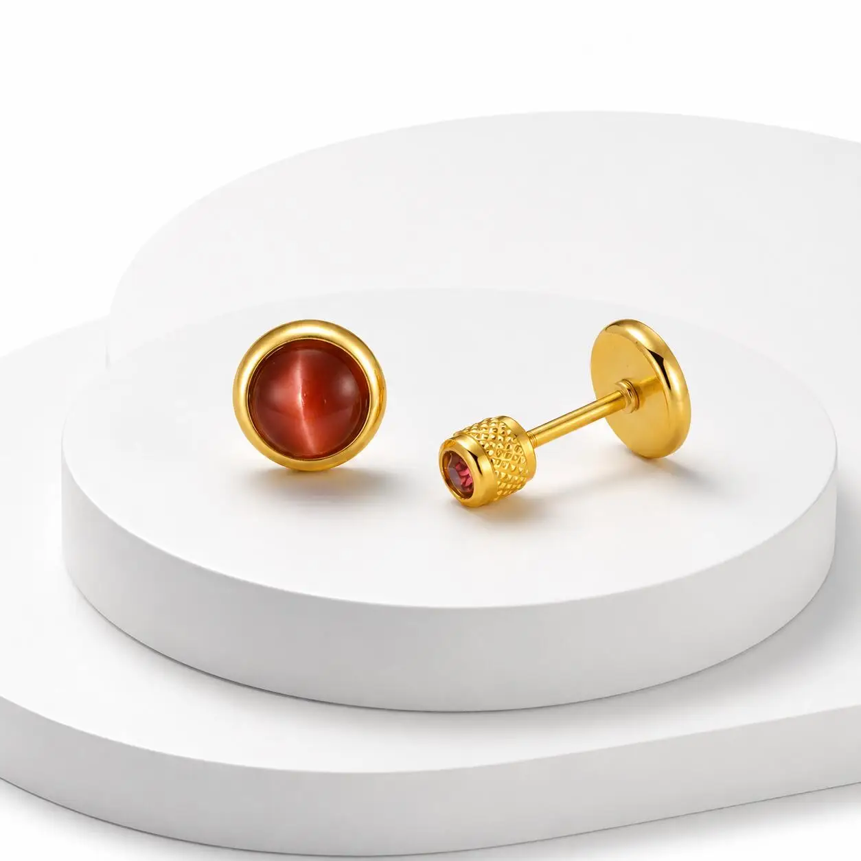 Kadınlar için Doğum Taşı Küpe, - Body Jewelry Flat Back incelemesi ve fiyatı