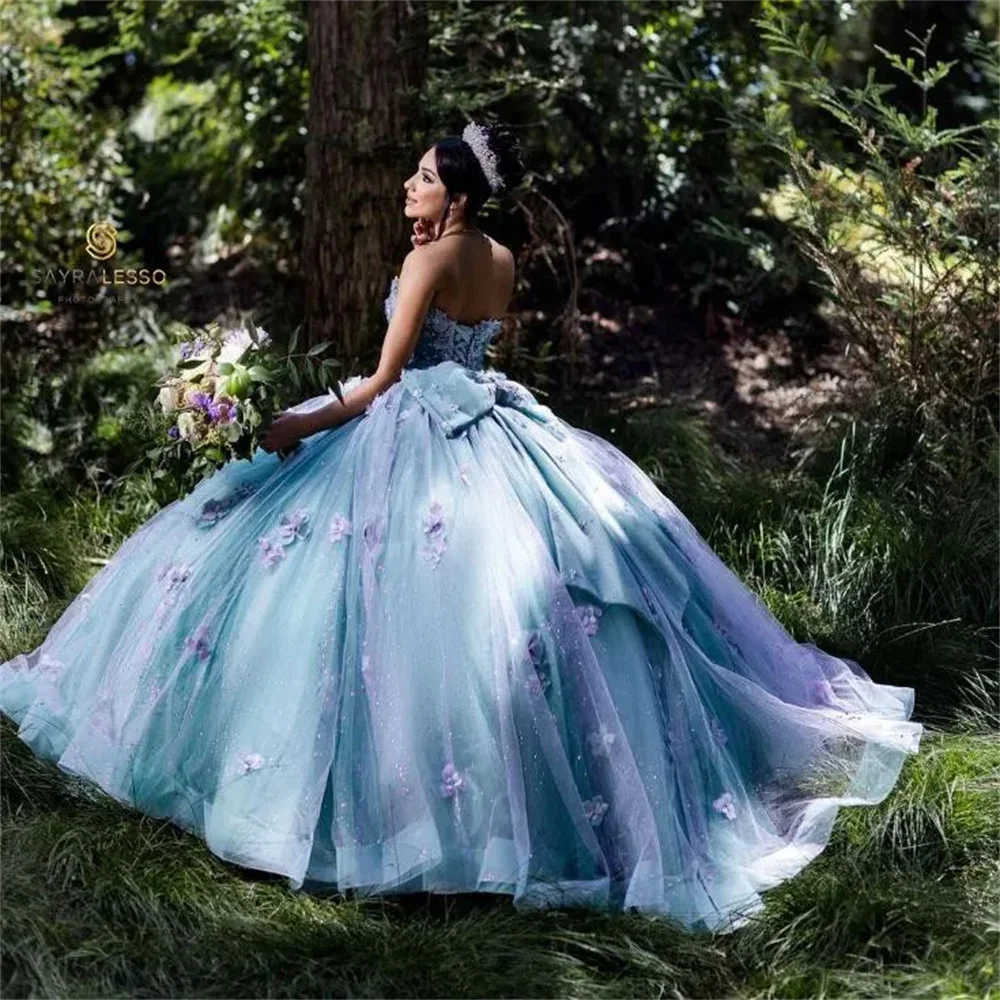 Angels bridep lila Schatz Zug Ballkleid 15 Jahre alte Quince anera Kleider süße 16 Prinzessin Vestidos de XV Años