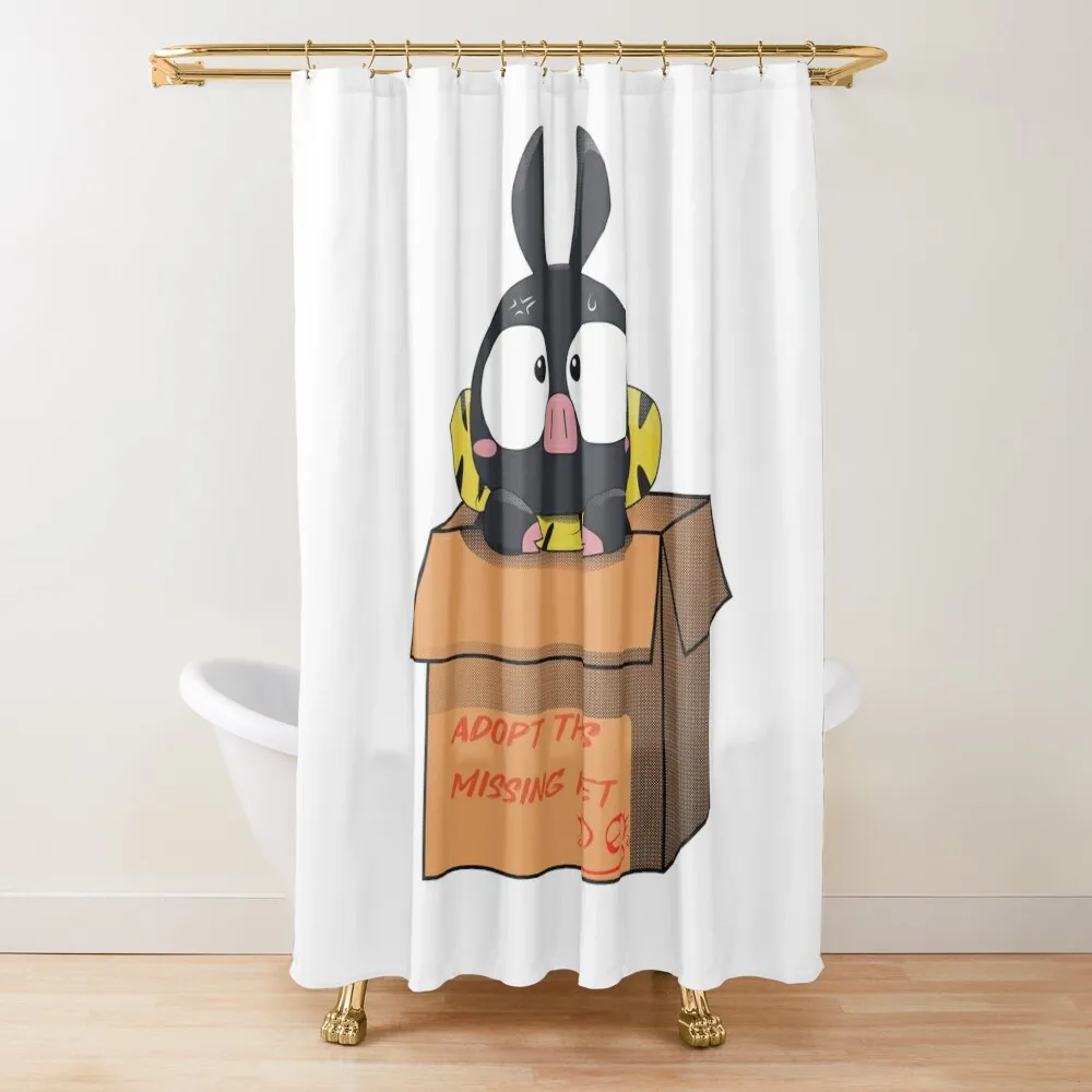

adopt this missing pet Shower Curtain Anime Shower Bathroom Box Cute Shower Luxury Bathroom Curtain