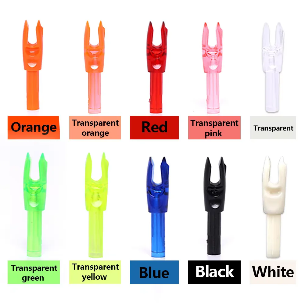 60pcs/lot 10Color Archery Carbon Fiberglass G Arrow Nocks Internal For ID 4.2 mm Arrow shaft