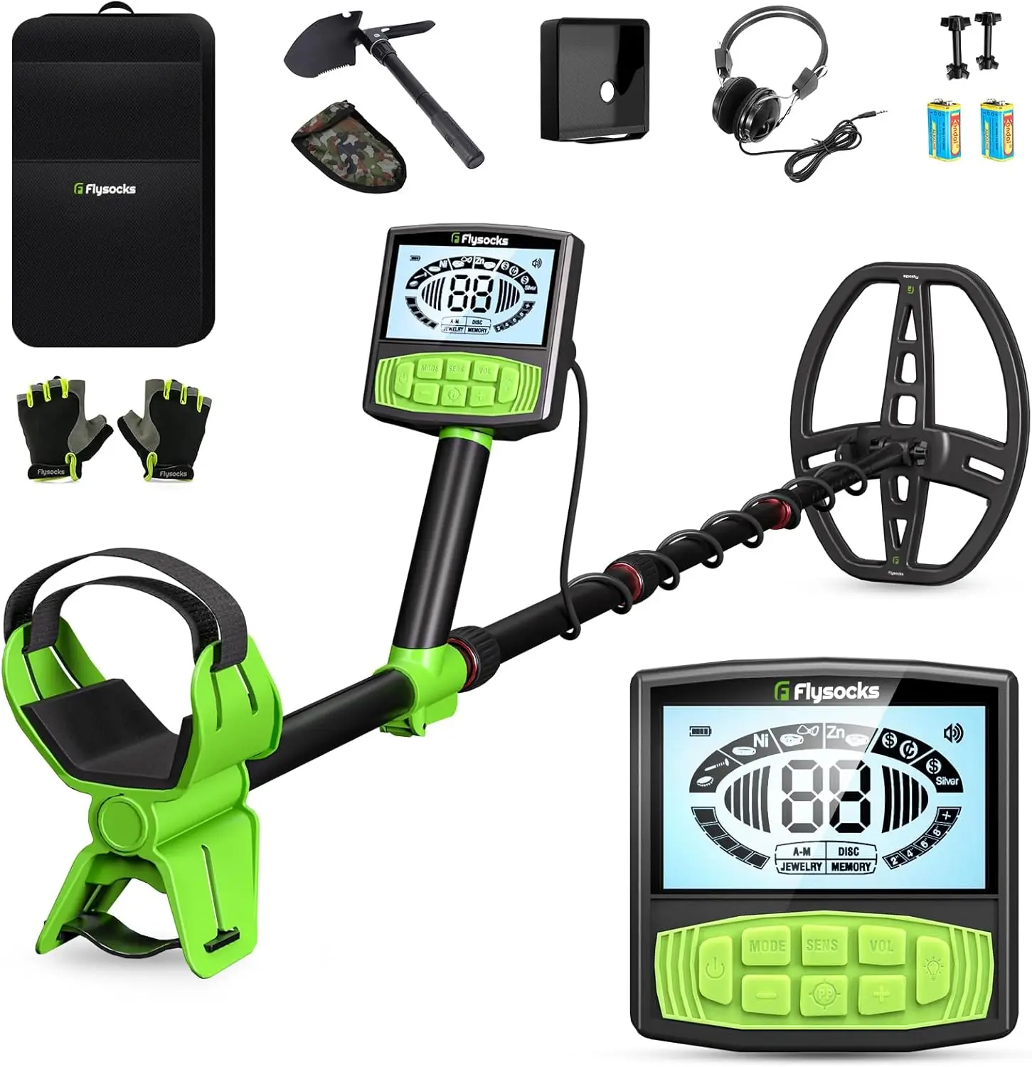 Detector for Adult - Professional Higher Precision, 5 Mode for Metal Detecting, Advanced 11” Coil Multifunctional Metal Discover