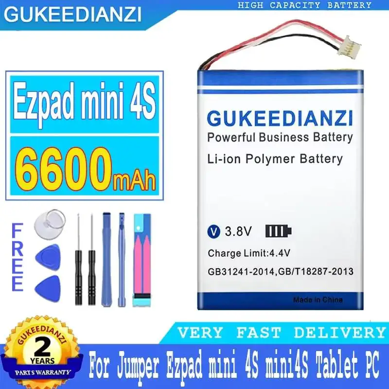 

Аккумулятор для планшета 6600 мАч, надежная замена для ноутбука Jumper Ezpad Mini 4S, 5-контактный разъем