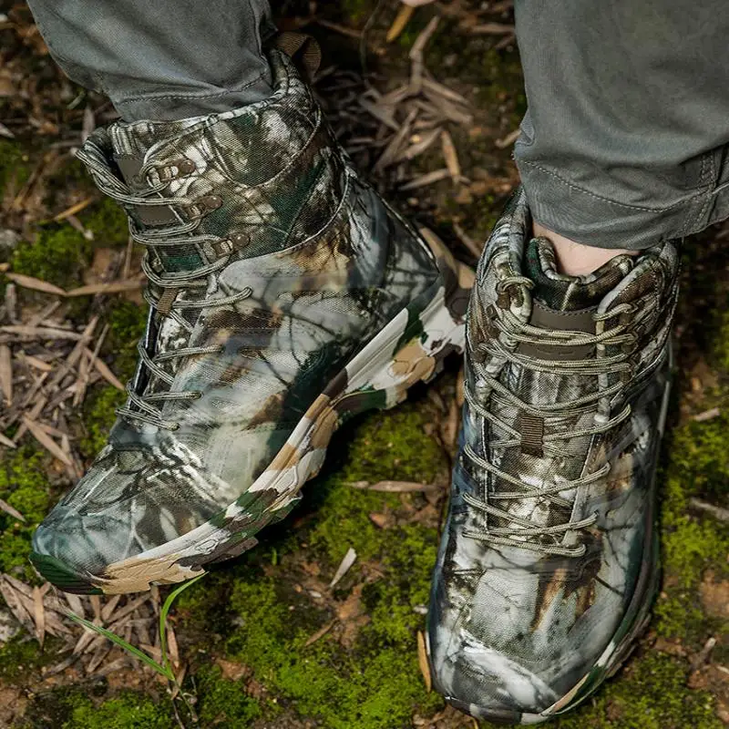 Men'S Jungle Desert Boots High Cut Training Boots Heavy Duty Hiking Shoes Outdoor Boots - Image 4