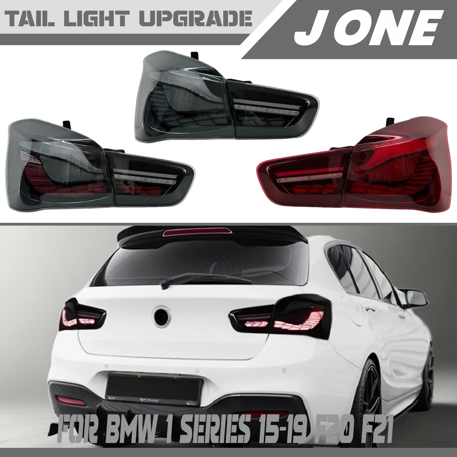 

Auto Parts Taillight For BMW 1 Series F20 F21 Rear Lamp Assembly 2015-2018 Modified Dragon Scale LED Tail Light Streamer Light