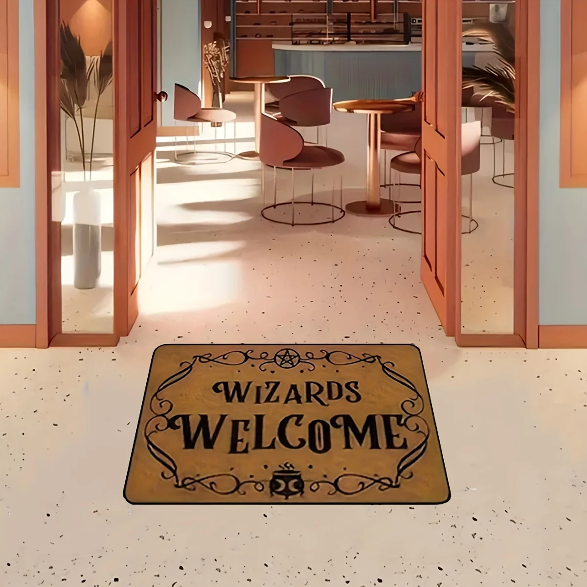 Wizards Welcome Door Mat Letters Non-slip Carpet Bedroom  Doormats Home Decoration Washable Kitchen Bathroom Balcony Floor Rug