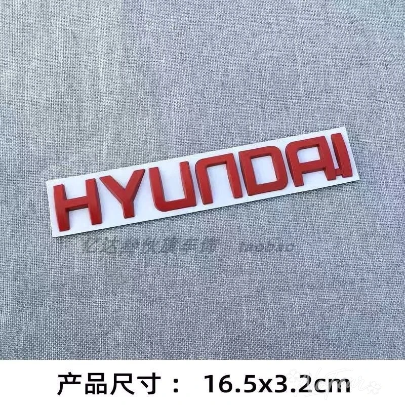 Car Side Rear Badge Nameplate Logo Sticker Trunk Decals Accessory For Hyundai Tucson Solaris I30 Creta Ix35 I40 IX20 Veloster view 5