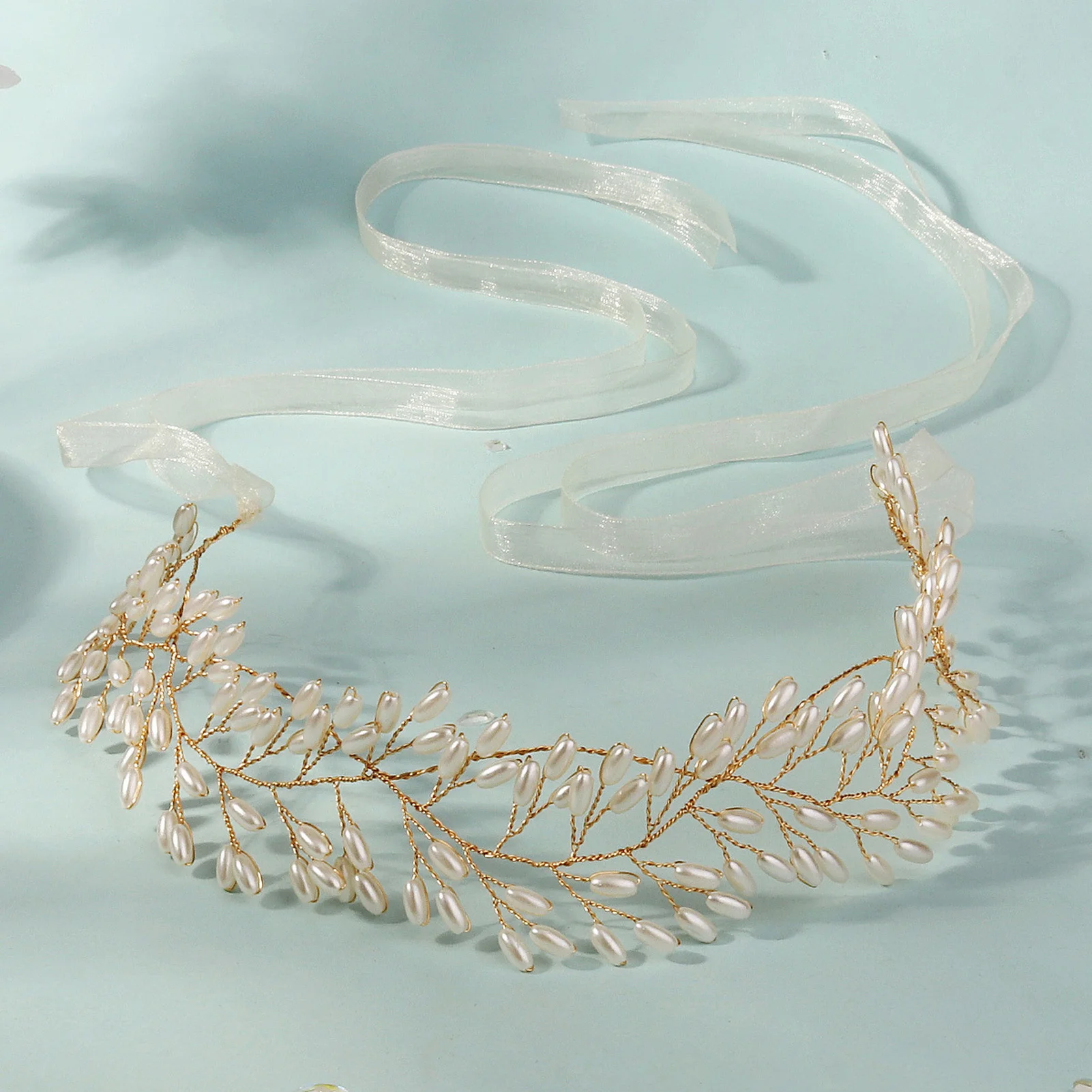 

Wedding Full Pearl Headband Tiara Wedding Bridal Hair Accessories Jewelry Band Hairband Headband For Women Bride Headwear Gift