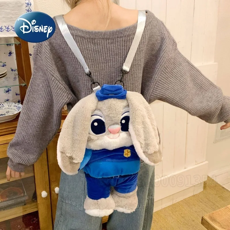 Disney judy nick nova mochila de pelúcia extra grande tendência da moda casual mochila de pelúcia dos desenhos animados bonito boneca saco de pelúcia alta qualidade