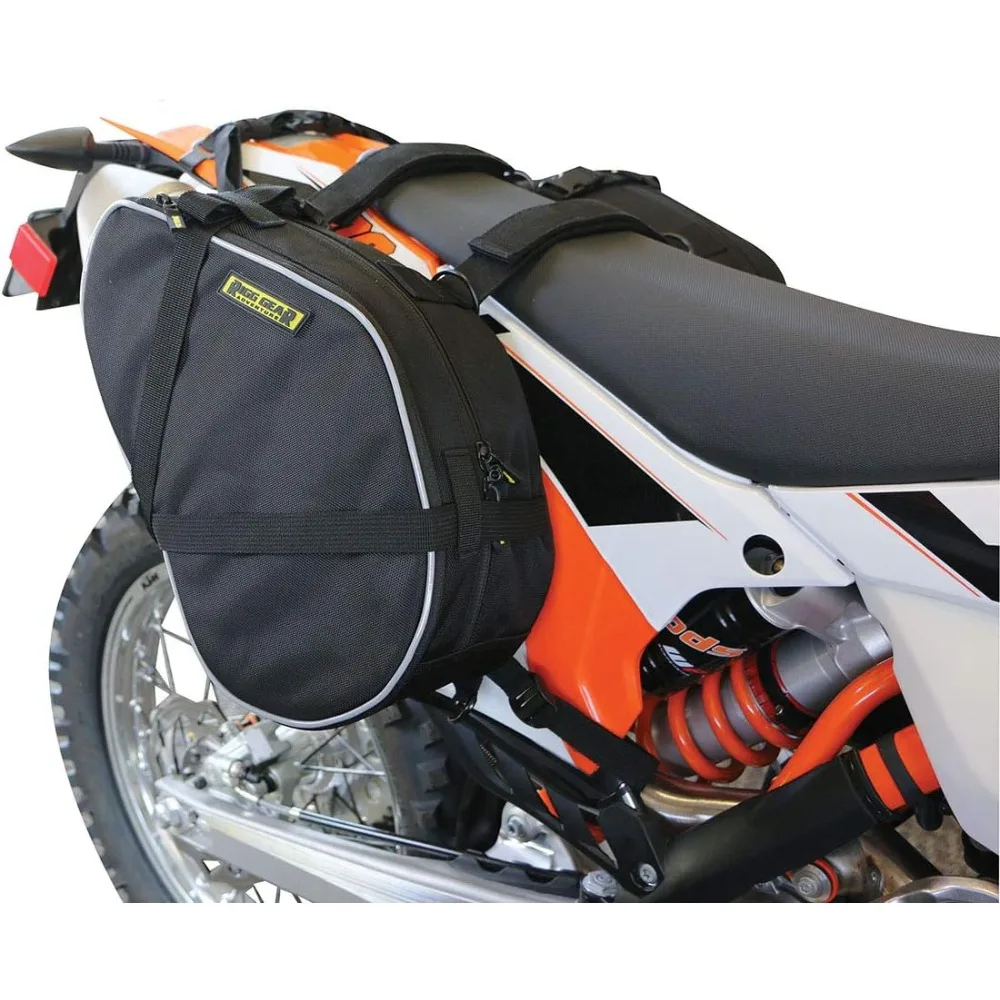 

nelson-rigg black dual sport enduro saddlebags, fits most dual sport/enduro ktm honda yamaha & suzuki models