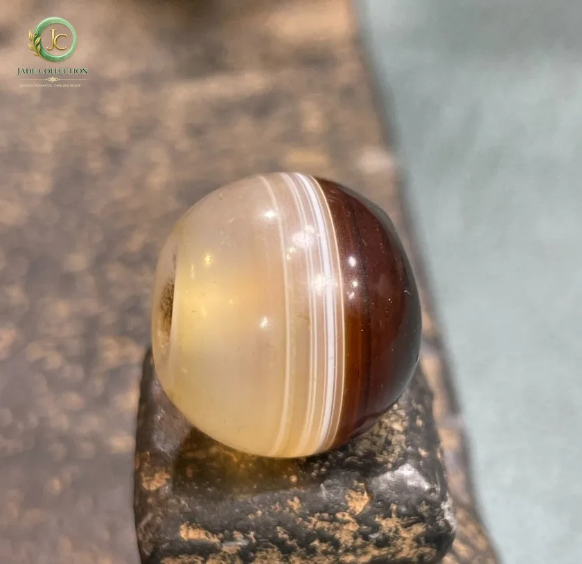 Tibetan Nepalese Himalayan Bead Ancient Agate Old Dzi Talisman eye Bead Amulet