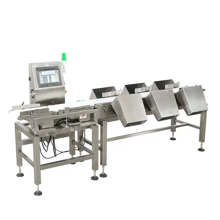 Food Industry Conveyor Weighing Scales Weight Checking Automatic Check Weigher