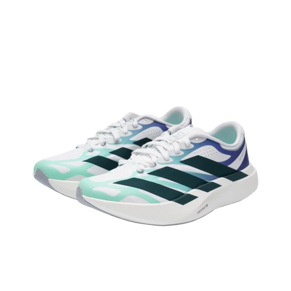Adidas ADIZERO EVO SL EXO M KJ0423 Low Top Running Shoes Men's White Green With Shoebox
