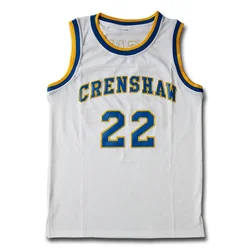 Mens Love And Basketball Movie 22 Quincy McCall Basketball Jerseys Cheap 32 Monica Wright Crenshaw High School Basketball Shirts