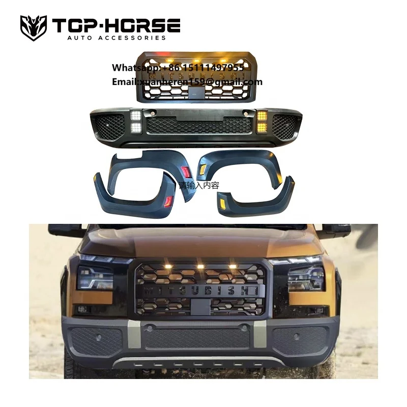 

Mitsubish-i Triton L200 Upgrade Body Kit Pickup 4X4 Off Road Accessories Bumper Fender Trims Grille Exterior Upgrade Bodykit