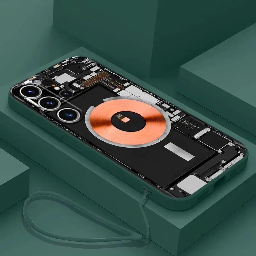 Case for Samsung Galaxy S25 Edge S23 S21 Plus S24 FE S22 Ultra Note 20 10 Ultra S20 Soft Cover Route Creativity