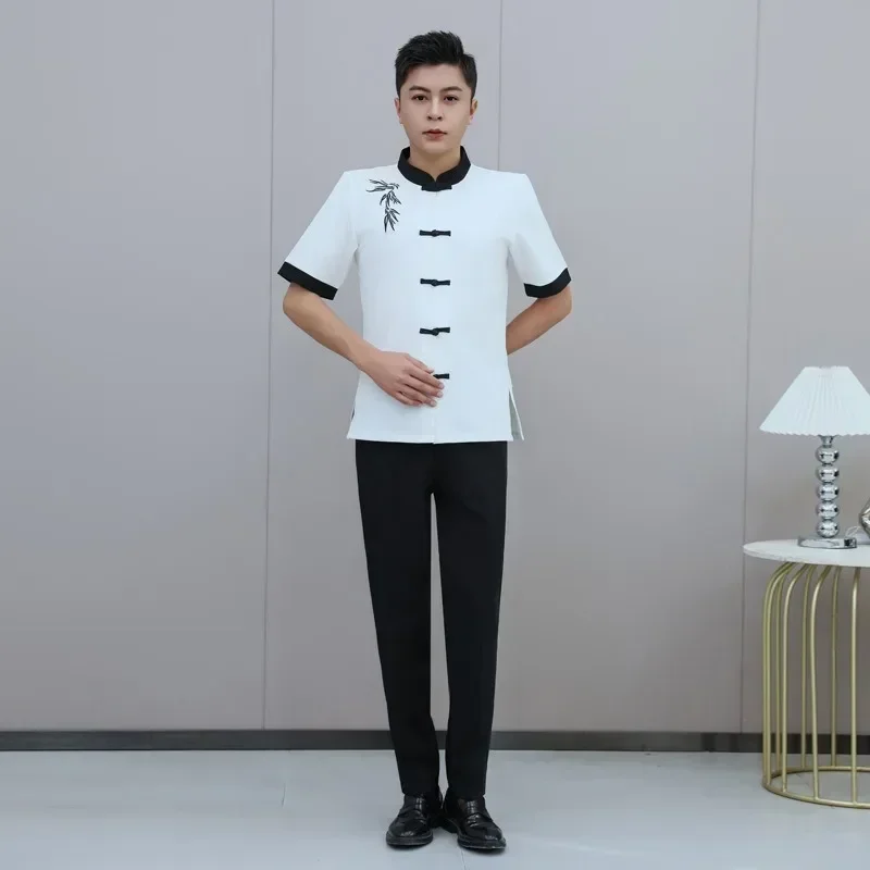 summer-beautician-clothing-men-massage-uniform-white-dress-for-spa-hotel-front-desk-staff
