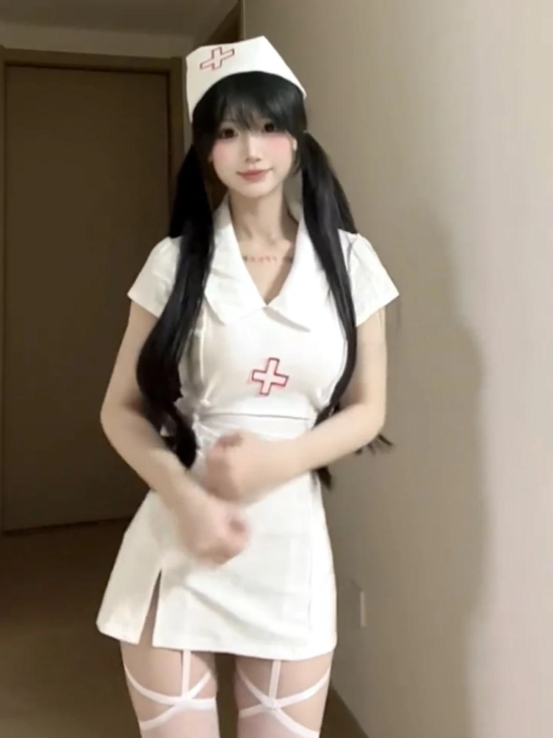 Sexy School orm ort Dr Women's Autumn Pure Desire Sle Split Waist Cinched loween Costume  Dr Korean Sle