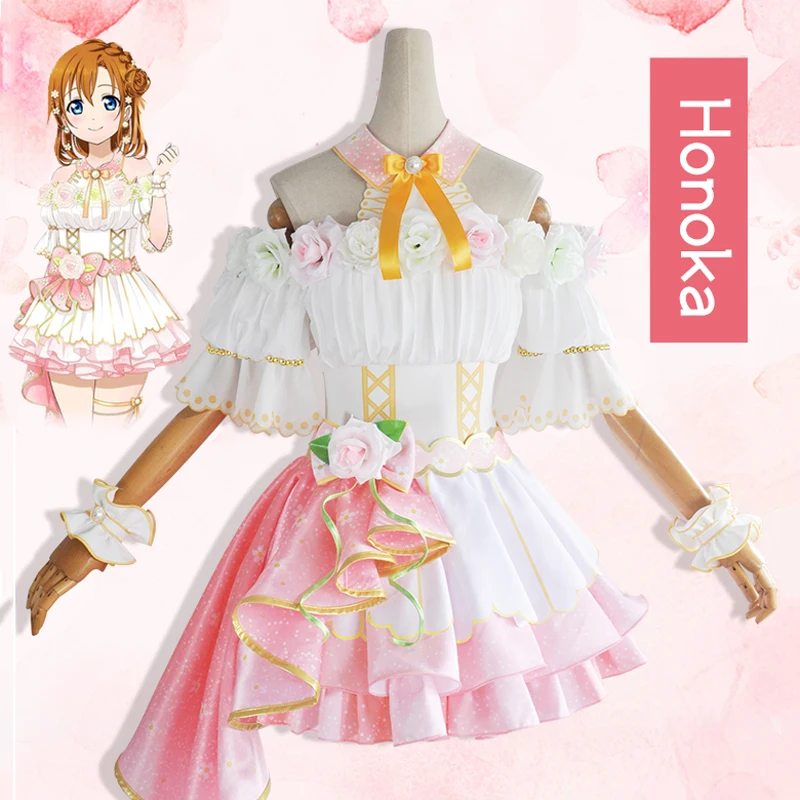 Anime lovelive Kosaka Honoka Cosplay Costume Flower festival Awakening Dress Full Set Women Outfit A