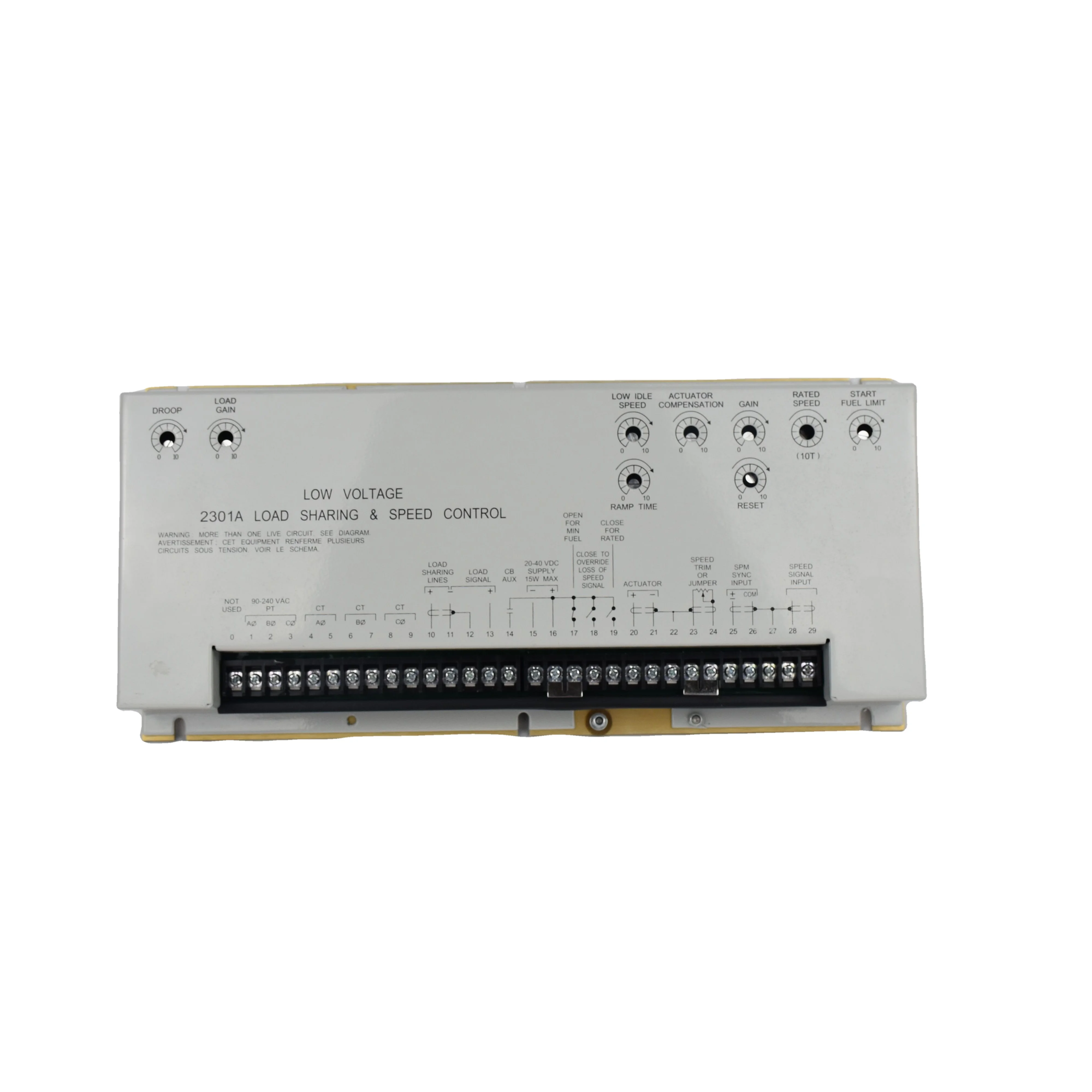 

2301A Speed Controller, Gas Generator Controller With Load Sharing, Speed Regulator Control System
