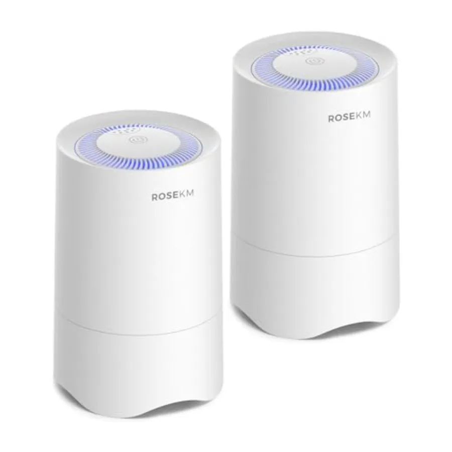 

Rosekm Small Air Purifier for Home Bedroom Personal Desk Mini Air Purifier Room Hepa Air Purifier Fresheners Cleaner for Dorm P