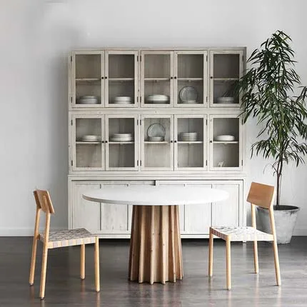 Mesa de Centro de Madera de Pino Reciclado, Estilo Nórdico, Vintage, Wabi Sabi, Mobiliario