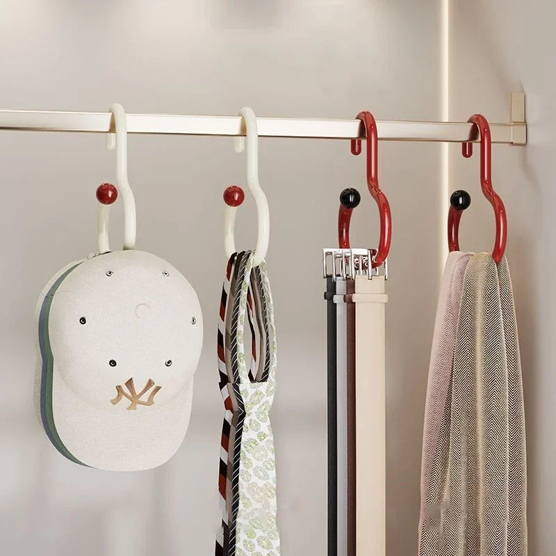 3PCS Dopamine Circular Scarf and Tie Display Stand Multifunctional Hook, Suitable for Bedroom Storage of Scarves and Tie Racks