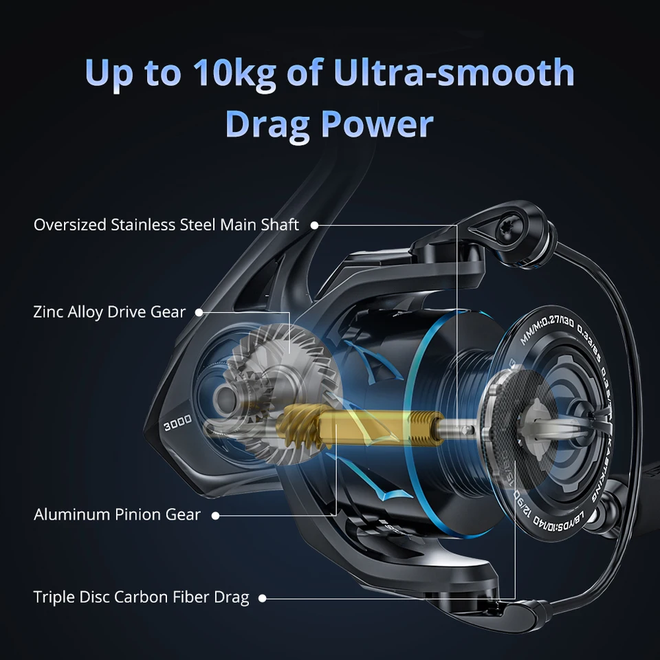 KastKing Spartacus III Innovative Water Resistance Spinning Reel 7
