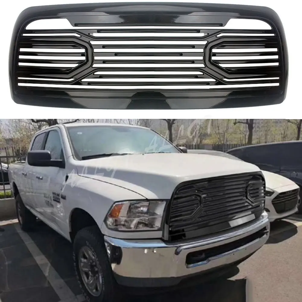 

Car Front Grilles Fit for Dodge Ram 2500 3500 4500 5500 ABS Replacement 2010-2018 Raptor Style Grill Glossy Black