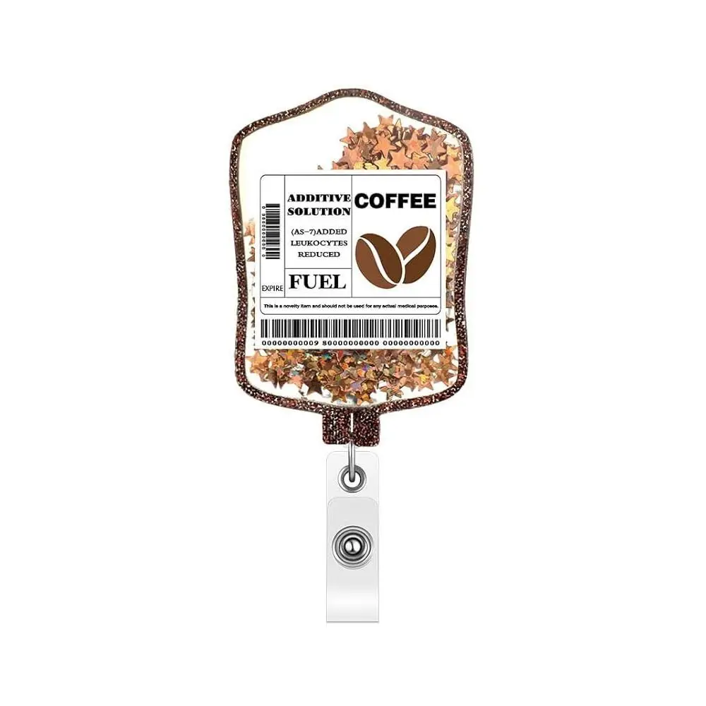 ของขวัญ Glitter ID Badge Reels Retractable Lanyard พยาบาล ID ผู้ถือป้ายเลือดกระเป๋าชื่อผู้ถือแท็กการสําเร็จการศึกษา