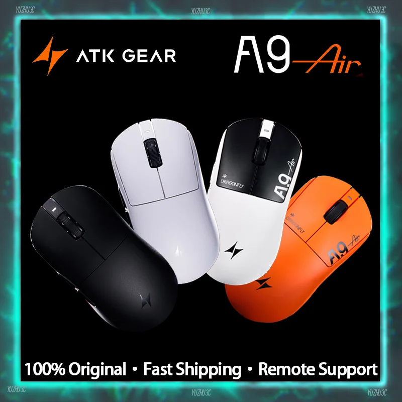 

ATK A9 Air Master Wireless Gaming Mouse PAW3950Ultra Nordic54L15 Flagship Solution Apex Shark Firmware 20000FPS 8K Polling Rate