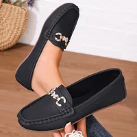 New Women's Casual Slip on Mary Jane Shoes Spring Autumn Fashion Round Toe Solid Soft Sole Flat Loafers Zapatos De Mujer luxury - Image 6