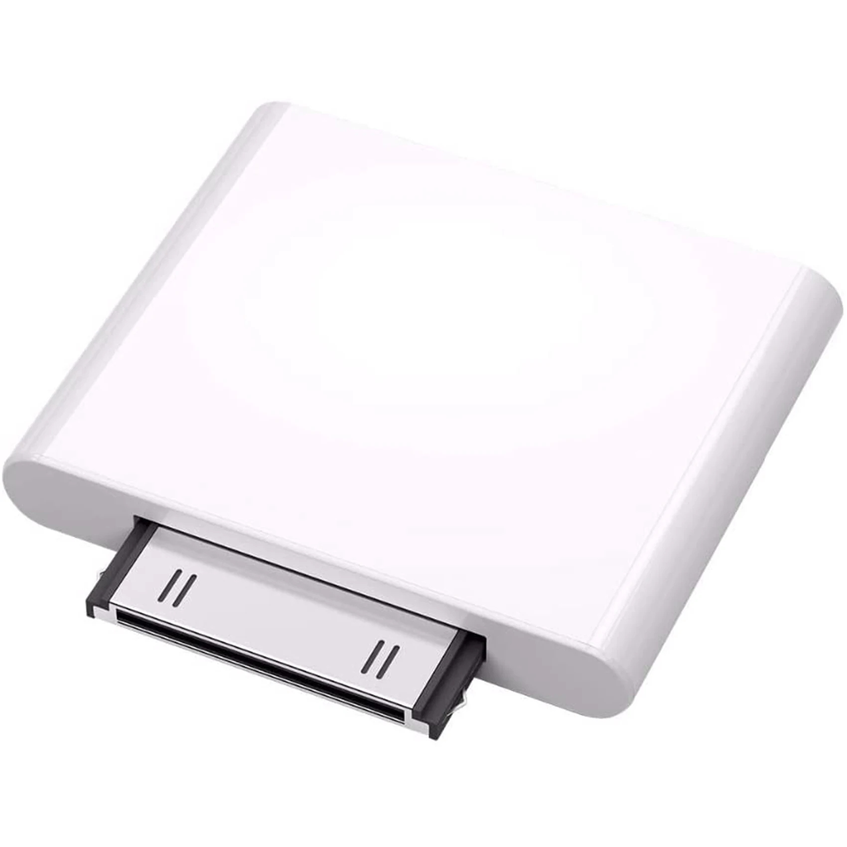 Transmissor de áudio Bluetooth 4.1 para iPod, Mini iPod clássico, Nano Touch, branco, 30 pinos