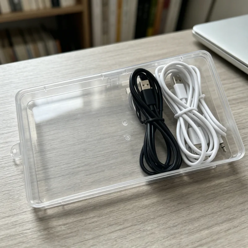 1PCS Phone Charger Cable Organizer PP Lightweight Plastic Storage Box Date Cable/Card/Sticker/Tool/Wired Earphones Storage Boxs